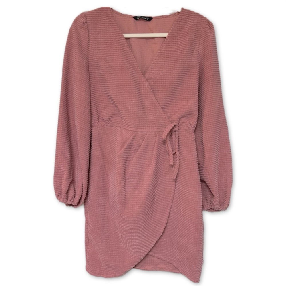Dusty pink waffle dress, size medium